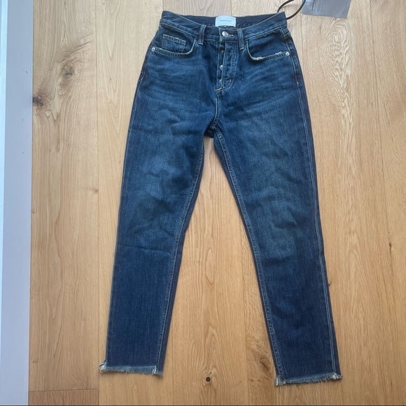 NWT Current/Elliott The Exposed Fly Vintage Cropped Slim Jeans - 26 - Picture 10 of 16